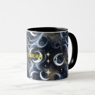 Tasses Votre Nom – Phase Lunaire Argent Métallisé
