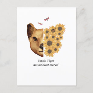 Tassie Tiger Thylacine Tasmanian Wolf Postkarte