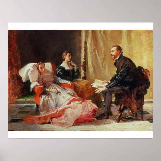 Tasso und Elenora D'Este Poster (Vorne)