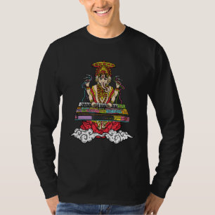 Tastatur-DJ-Ausrüstung Ganesha mit Synthesizer Tur T-Shirt