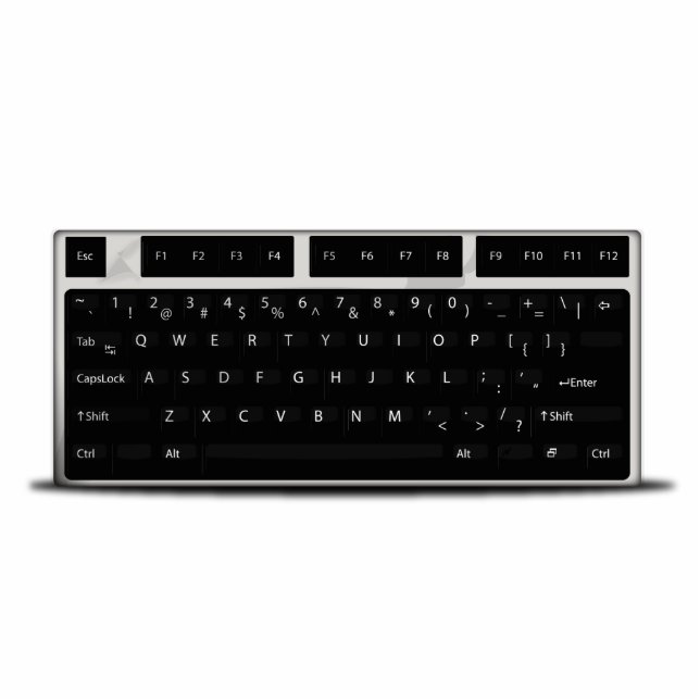 Tastatur Freistehende Fotoskulptur (Vorne)