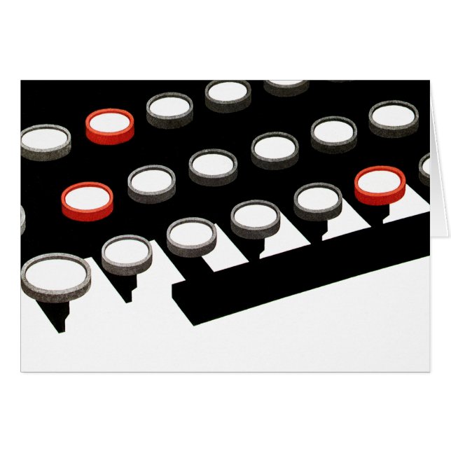 Tastatur für Vintage Schreibmaschinen (Vorderseite (Horizontal))