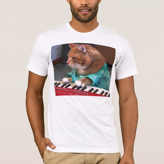 Tastatur-Katze Bento Shirt! T-Shirt (Vorderseite)