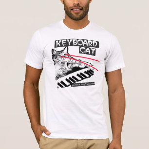 Tastatur-Katze Lazer mustert Shirt! T-Shirt