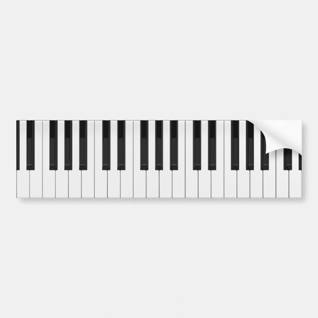 Tastatur-/Klavier-Schlüssel Autoaufkleber (Vorne)