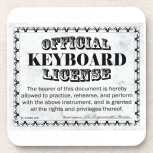 Tastatur-Lizenz Untersetzer