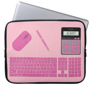 Tastatur, Maus, Rechner und Pen Laptopschutzhülle