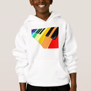 Tastatur-Musik-Party-Farben Hoodie