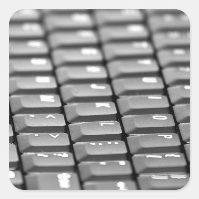 Tastatur Quadratischer Aufkleber (Vorderseite)
