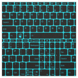 Tastatur, Rückseite blau Stoff
