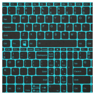 Tastatur, Rückseite blau Stoff