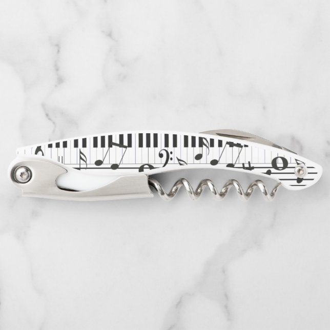 Tastatur und Anmerkungen Kellnermesser (Vorderseite)