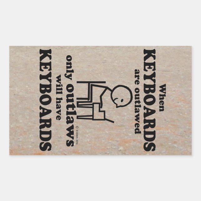 Tastaturen mit rechteckiger Aufkleber (Vorderseite)