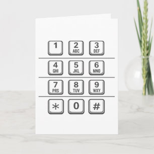 Tastaturillustration für Telefon/ Geldautomat (Gra Karte