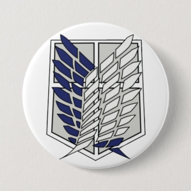Taste Anime Angriff Logo Button (Vorderseite)