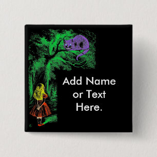 Taste "Cheshire Cat" aus "Alice im Wunderland" Button
