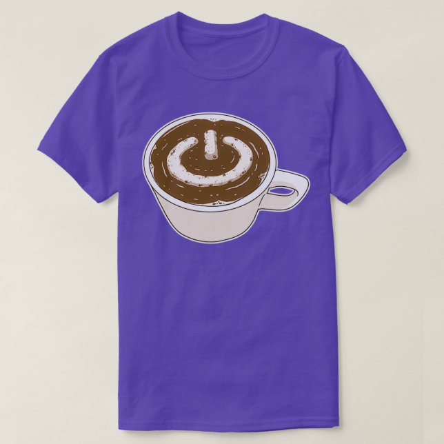 Taste "Coffee Drink Computer Power" T-Shirt (Design vorne)