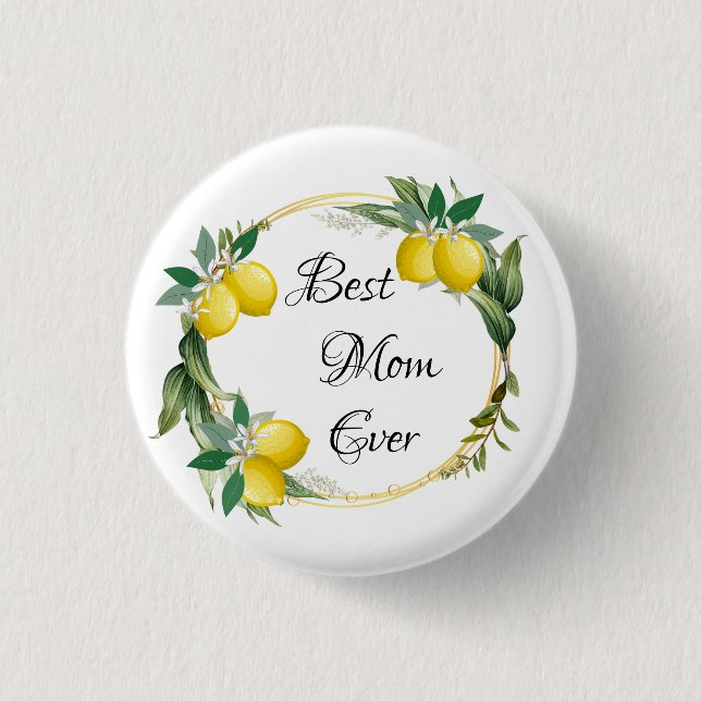 Taste "Day Lemon Wreath" Button (Vorderseite)