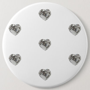 Taste Herz-Diamant-Muster Button