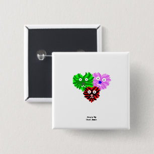 Taste Herz Fuzzies Square Button