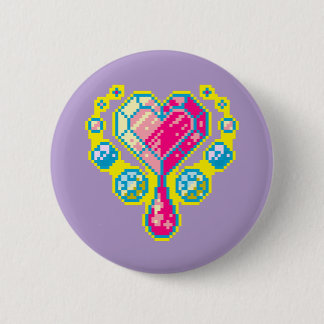 Taste "Herzgem Pixel Art" Button