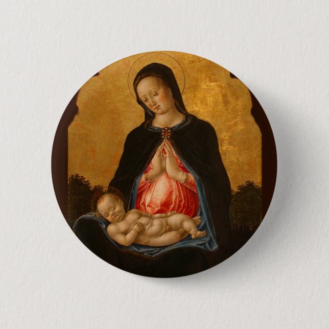 Taste "Madonna & Kind" Button (Vorderseite)