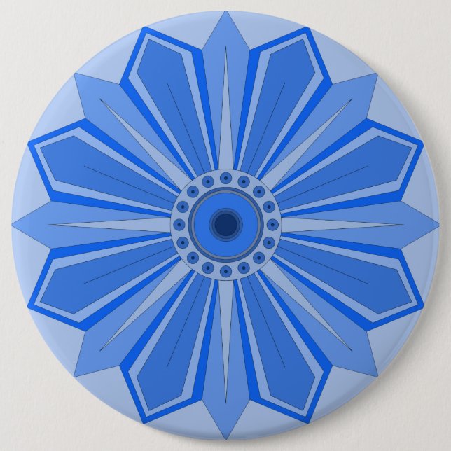 Taste mit Kunst der Blume Button (Vorderseite)