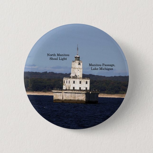 Taste "Nord-Manitou-Shoal-Light" Button (Vorderseite)
