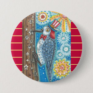 TASTE "PATRIOTIC WOODPECKER & FIREWORKS" BUTTON