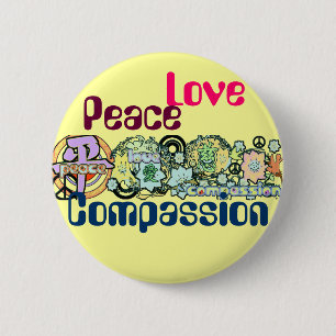 Taste "Peace Liebe Mitgefühl" Button