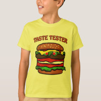 Taste Tester Hamburger Enfants T-shirt Jaune