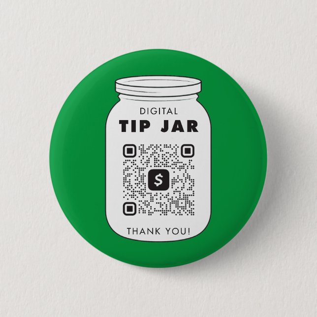 Taste "Venmo" oder "Cash App QR" Tipp Jar Button (Vorderseite)
