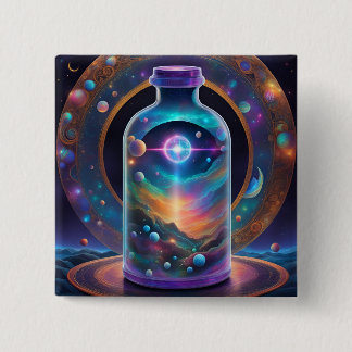 Taste - Zeit in einer Flasche; Prismatische Galaxi Button