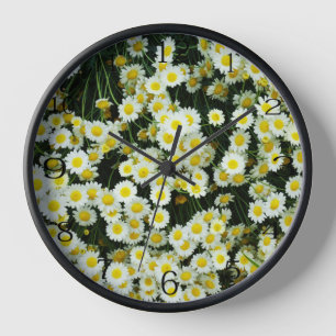 Tasten der Gelben Dainty Daisy-Blume, Uhr