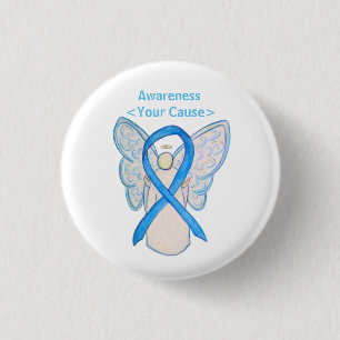 Tasten für das Light Blue Awareness Ribbon Angel A Button