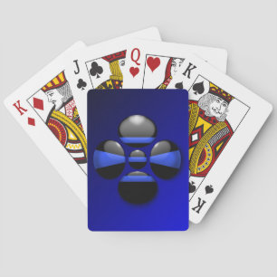 Tasten für dünne blaue Linie Spielkarten