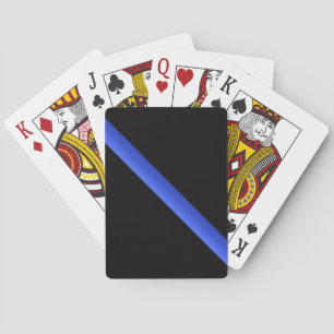 Tasten für dünne blaue Linie Spielkarten
