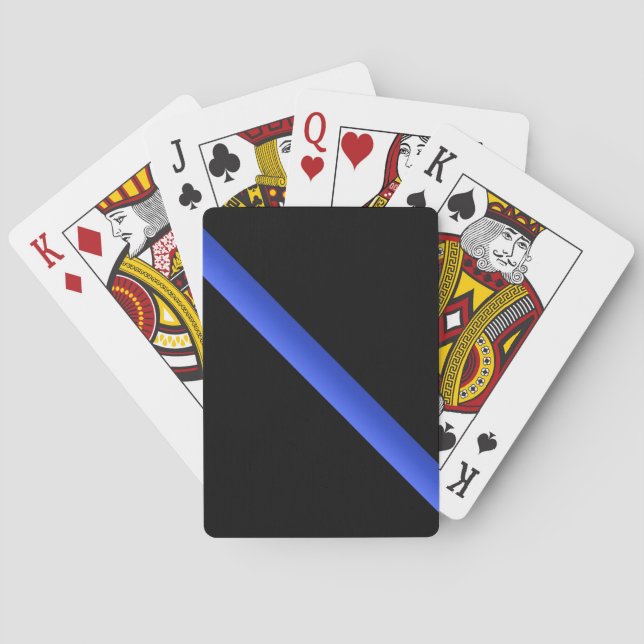 Tasten für dünne blaue Linie Spielkarten (Rückseite)