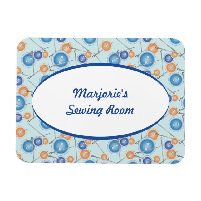 Tasten und Nähnadeln Magnet (Horizontal)