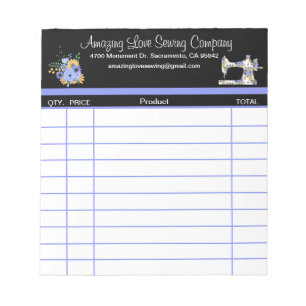 Tastenanschlag Maschine 2 Verkaufsbeleg Notepad Notizblock