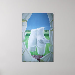 Tastende Statuen Leinwanddruck