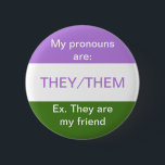 Tastenfeld für die Ausspracheaufzeichnungen Button<br><div class="desc">Sie/sie sprechen mit Beispielen auf dem Genderqueer-Flag</div>