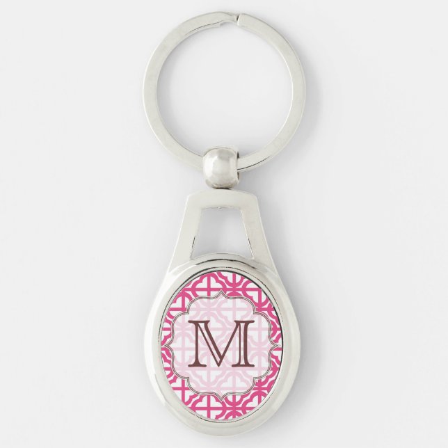 Tastenkette für das Monogramm der Quarterfolienlat Schlüsselanhänger (Vorderseite)