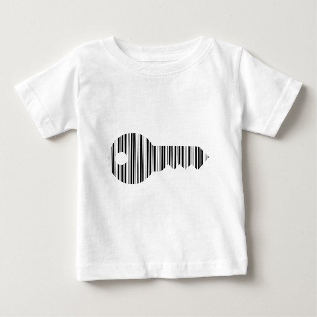 Tastenkombinationen für das Barcode-Muster Baby T-shirt (Vorderseite)