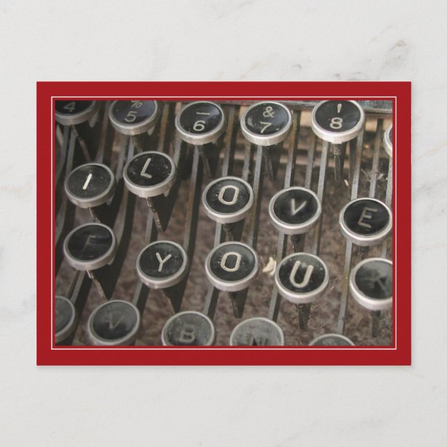 Tastenkombinationen "I Liebe You" Postkarte (Vorderseite)