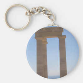 Tastenring für griechischen Tempel Schlüsselanhänger