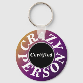 Tastenring für Lila Crazy-Person Schlüsselanhänger