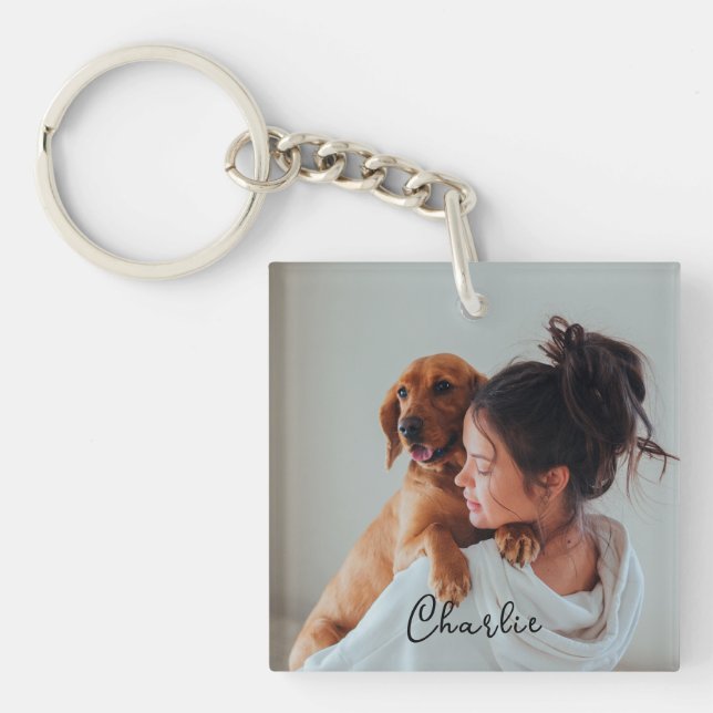 Tastenring für Personalisiertes Begleiter Foto Schlüsselanhänger (Vorderseite)