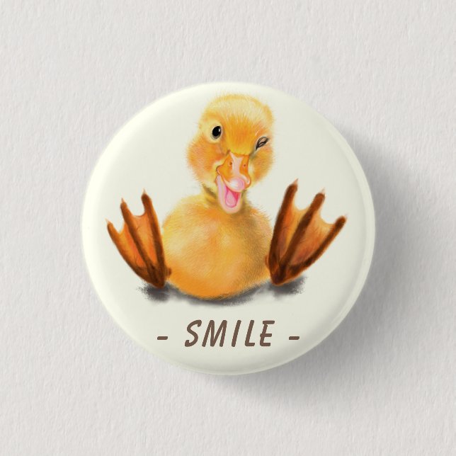 Tastenschalter Catchy Duck und Text Button (Vorderseite)