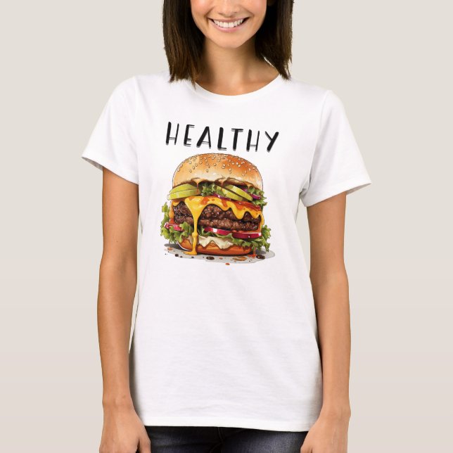 Tasty Burger T-Shirt (Vorderseite)